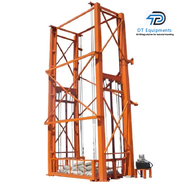 Hydraulic Double Mask Goods Lift